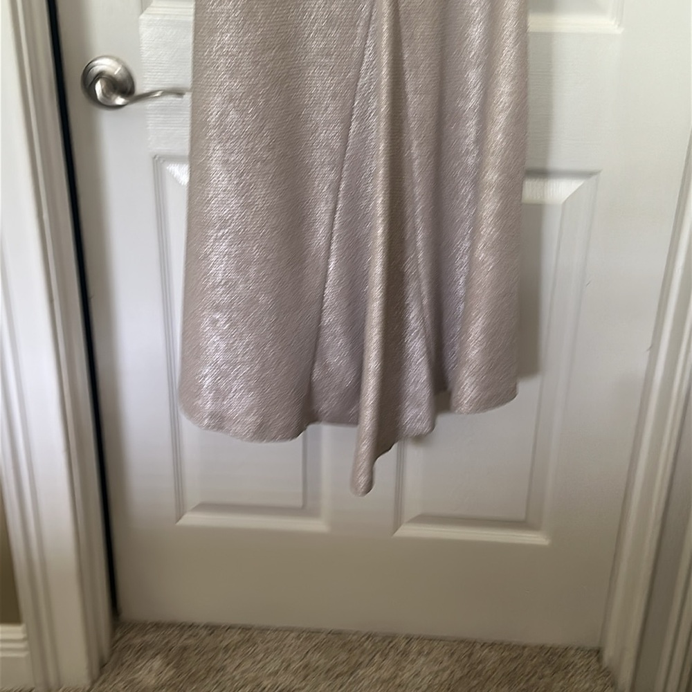 Eliza J Brown and Gray Asymmetrical Ruched Gown